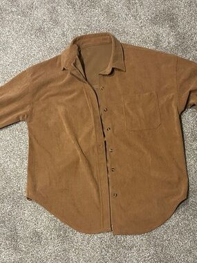 Corduroy Long Sleeve Button Down
